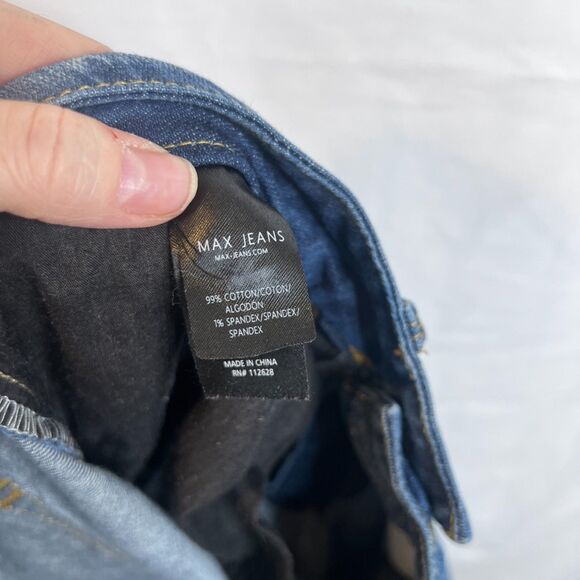 Max Jeans Skimmer Denim Jeans Tapered Leg Casual Basic Size 8 - Picture 8 of 9